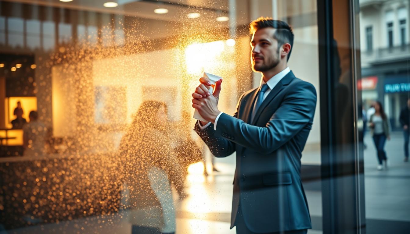 Produit anti-buée vitrine