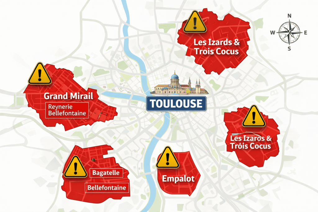 Quartiers à éviter à Toulouse  image
