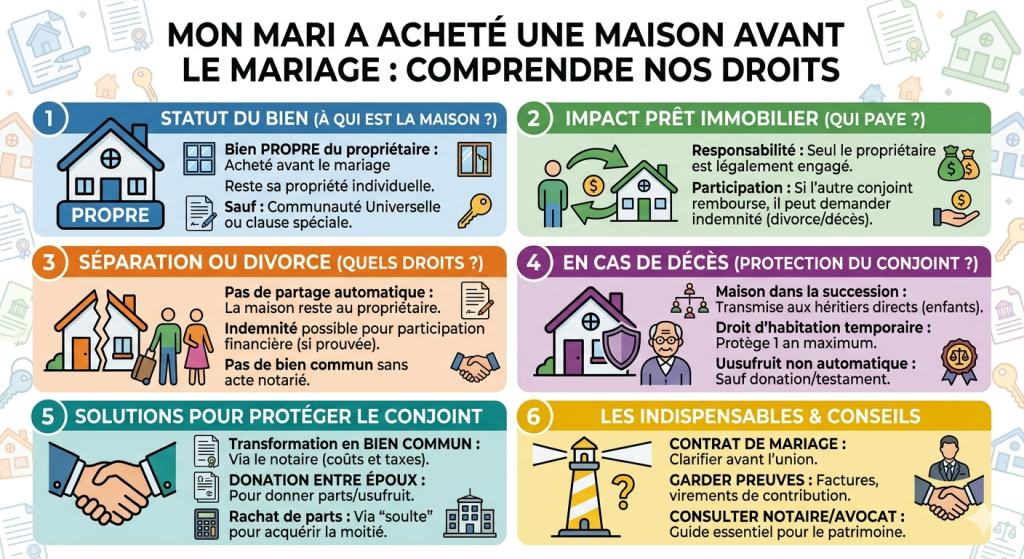 À Qui Appartient la Maison Achetée Avant le Mariage