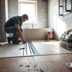 caniveau douche italienne installation