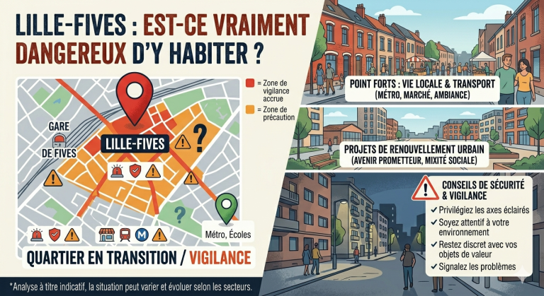Lille-Fives : est-ce vraiment dangereux d&rsquo;y habiter ?