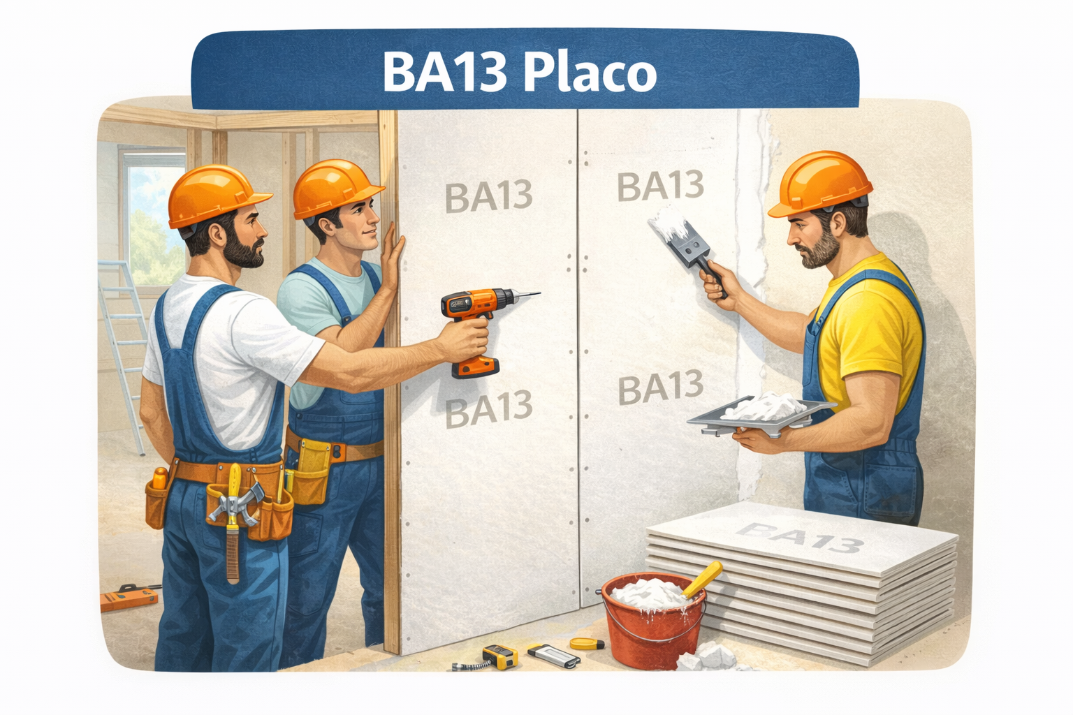 Resistance arrachement placo ba13